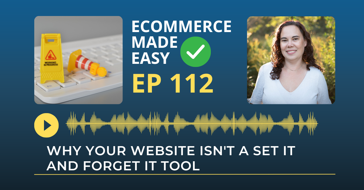EP 112: Why Your Website isn't a Set it and Forget it Tool